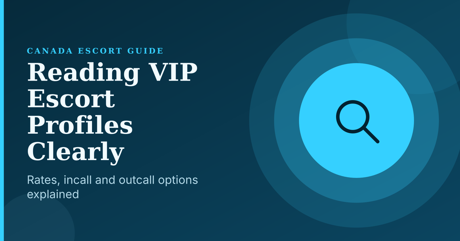 Canadian VIP Escort Profiles: Rates, Incall Options and Booking Guide